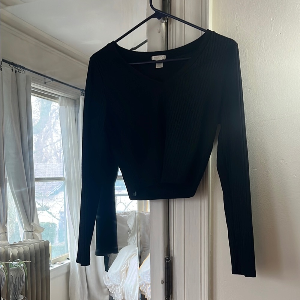 Black Long Sleeve Women's Top